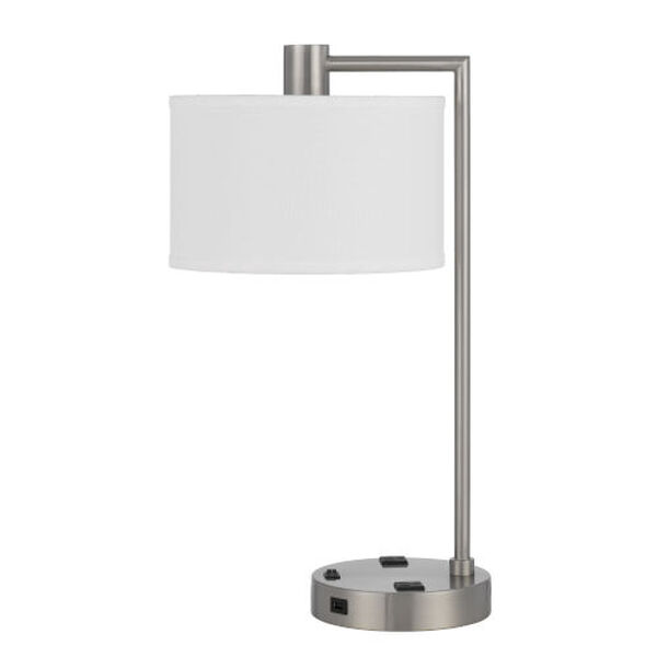 Roanne Brushed Steel One-Light Desk Lamp, image 1