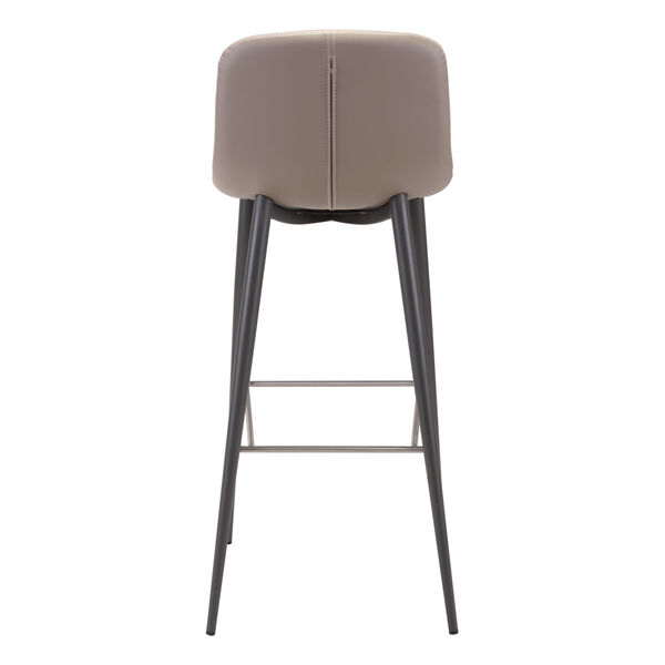 Tangiers Taupe and Black Bar Stool, Set of Two, image 5