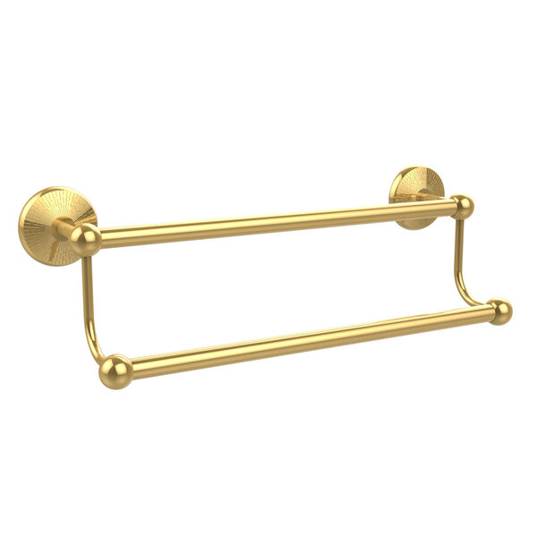 Polished Brass 36-Inch Double Towel Bar, image 1