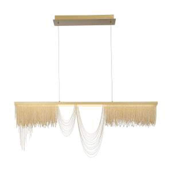 Tenda Gold and Brushed Brass 47-Inch Integrated LED Chandelier, image 1