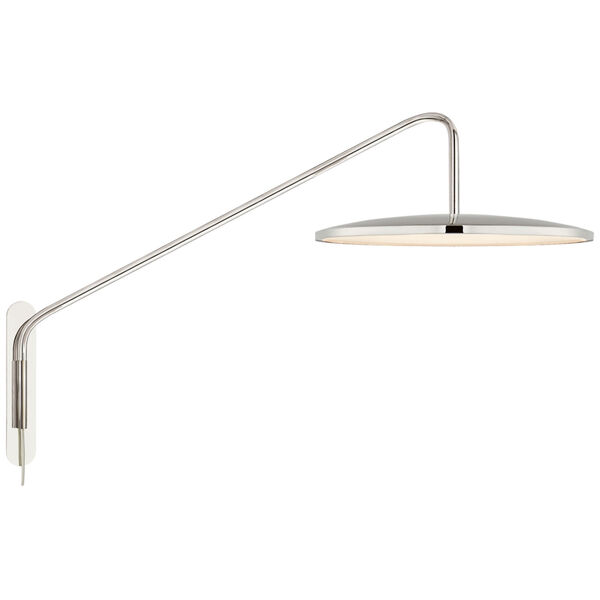 Dot 16-Inch Articulating Wall Light in Polished Nickel by Peter Bristol, image 1