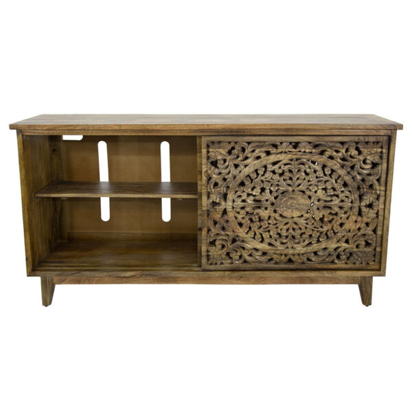 Brown 67-Inch Large Cabinet, image 8