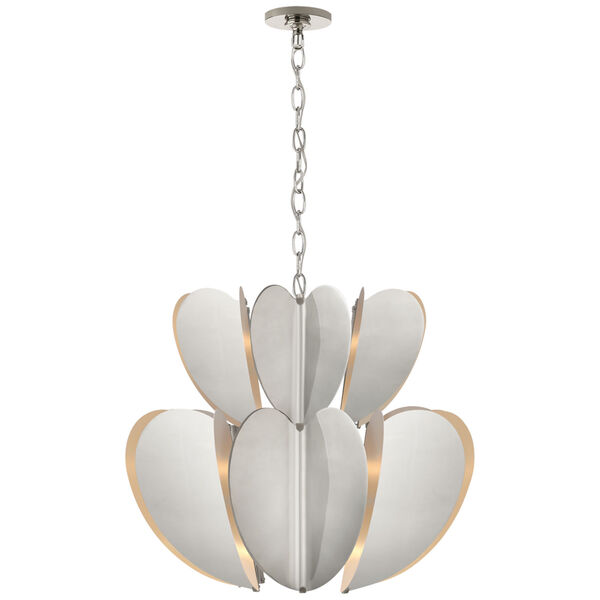 Danes Two Tier Chandelier in Polished Nickel by kate spade new york, image 1