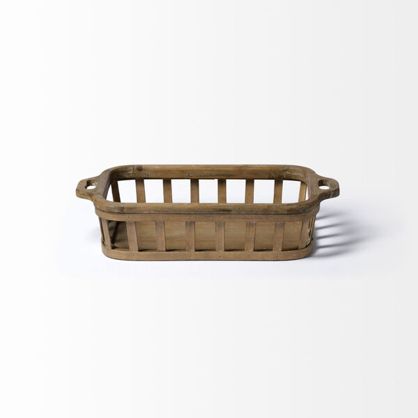 Louis Natural Brown Slated Nesting Tray, Set of 2, image 3