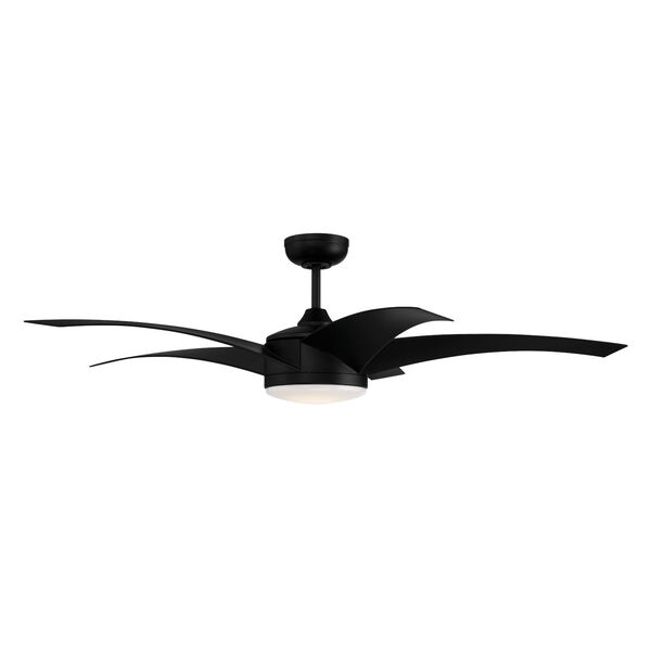 Pursuit Flat Black 54-Inch LED Ceiling Fan, image 3