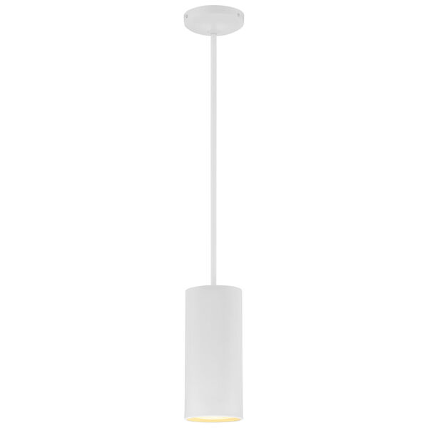 Pilson Matte White 11-Inch One-Light Mini Pendant, image 1