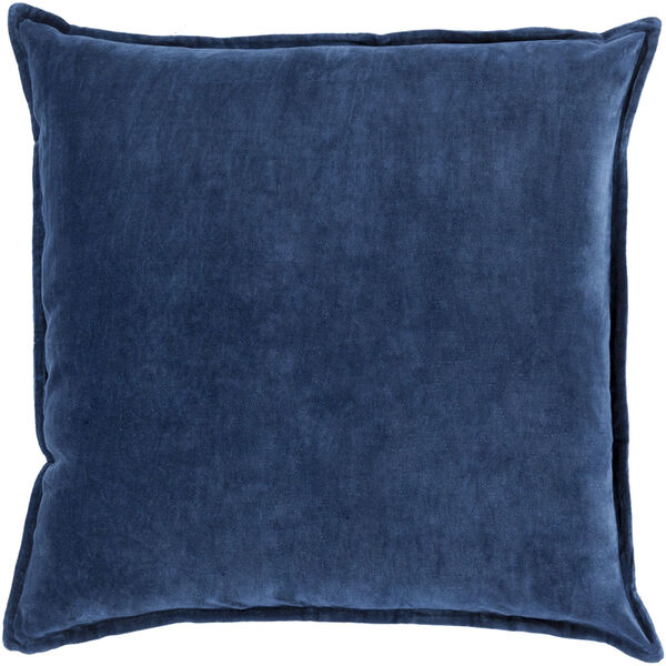 Ava Grace Navy 22-Inch Pillow with Down Fill, image 1