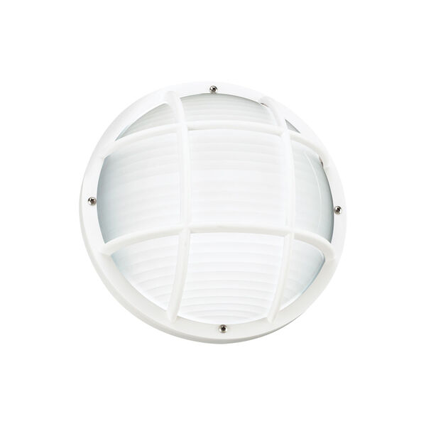 Bayside White 10-Inch One-Light Outdoor Wall and Ceiling Mount, image 1