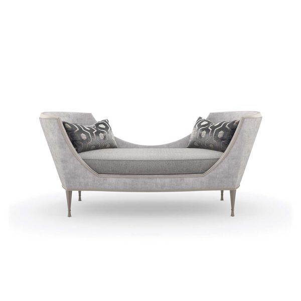 Caracole Upholstery Soft Silver Chaise, image 4