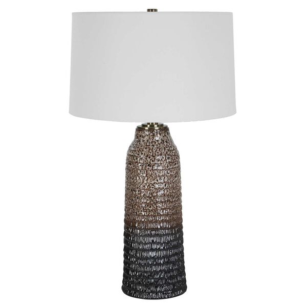 Padma Gray and White Mottled Table Lamp, image 4
