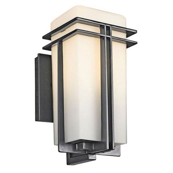 Grayson Black Six-Inch One-Light Outdoor Wall Sconce, image 1