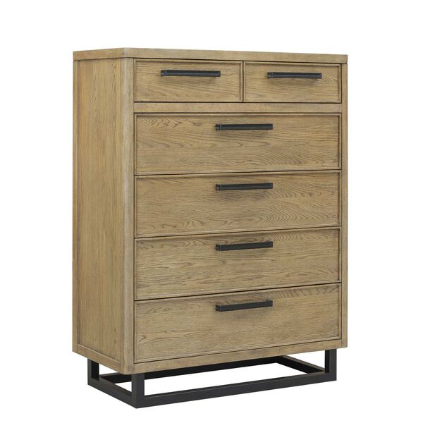 Catalina Distressed Wood Six-Drawer Chest, image 5