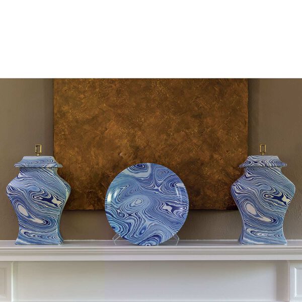 Arctic Blue Decorative Jar, image 2
