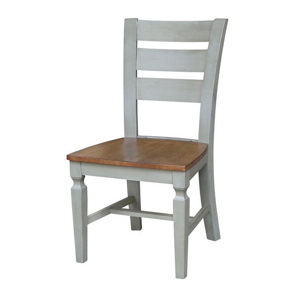 Vista Hickory Stone Ladder Back Chair, Set of Two, image 1
