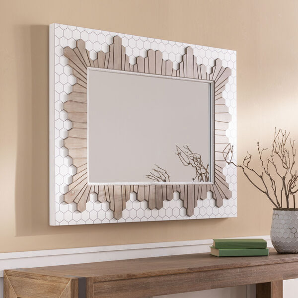 Genaro White Wall Mirror, image 1