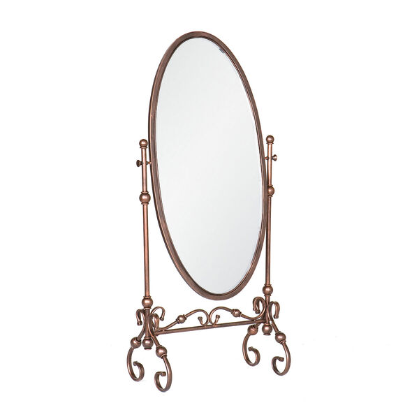 Lourdes Bronze Cheval Mirror, image 4