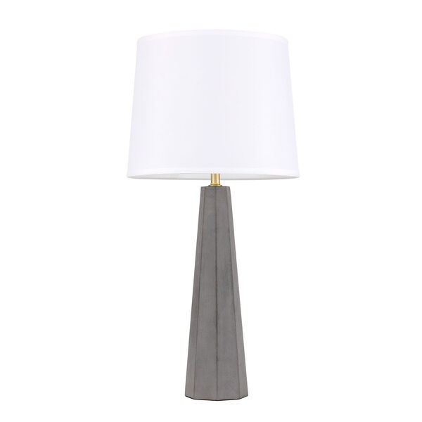 Airelle Brushed Brass and Grey One-Light Table Lamp, image 5