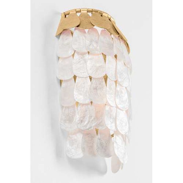 Coralie Vintage Gold Two-Light Wall Sconce, image 3