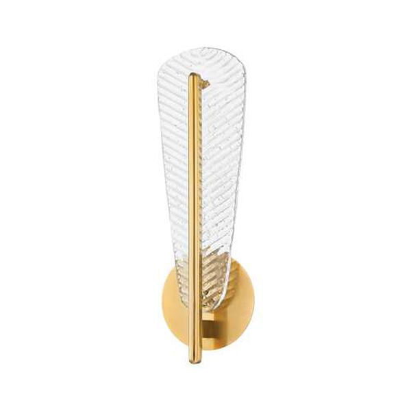Passaic Aged Brass LED Wall Sconce, image 1