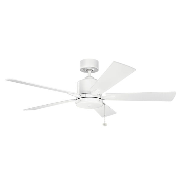 Lucian II Matte White 52-Inch Ceiling Fan, image 1