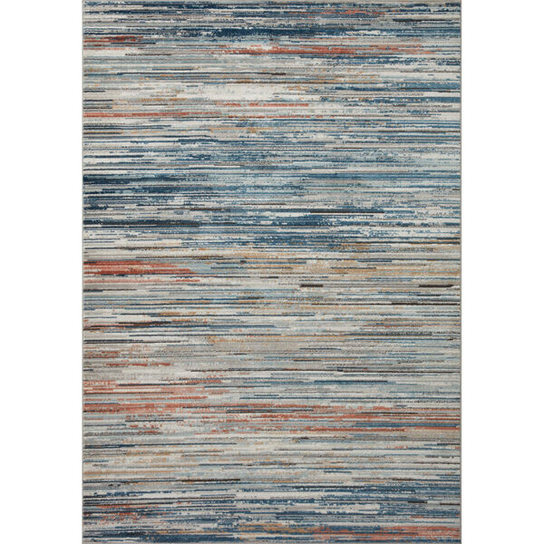 Bianca Pebble, Spice and Blue 5 Ft. 3 In. x 7 Ft. 6 In. Area Rug, image 1