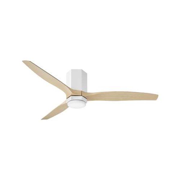 Facet Matte White 52-Inch LED Ceiling Fan, image 1