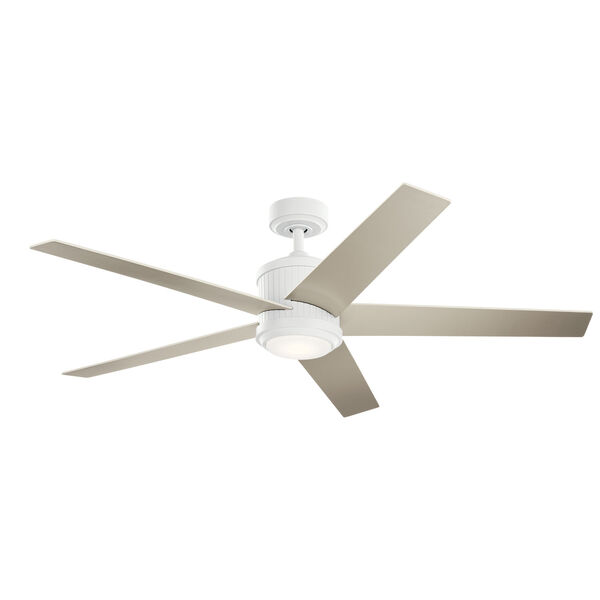 Brahm Matte White 56-Inch LED Ceiling Fan, image 2