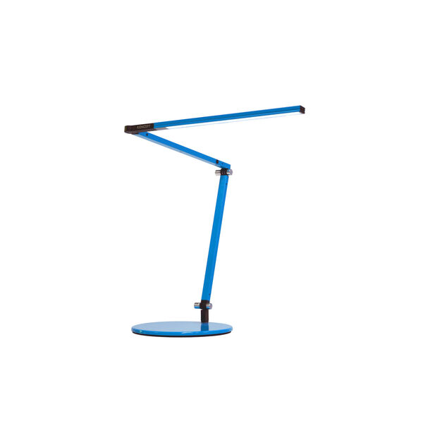 Z-Bar Blue LED Desk Lamp with Two-Piece Desk Clamp, image 1