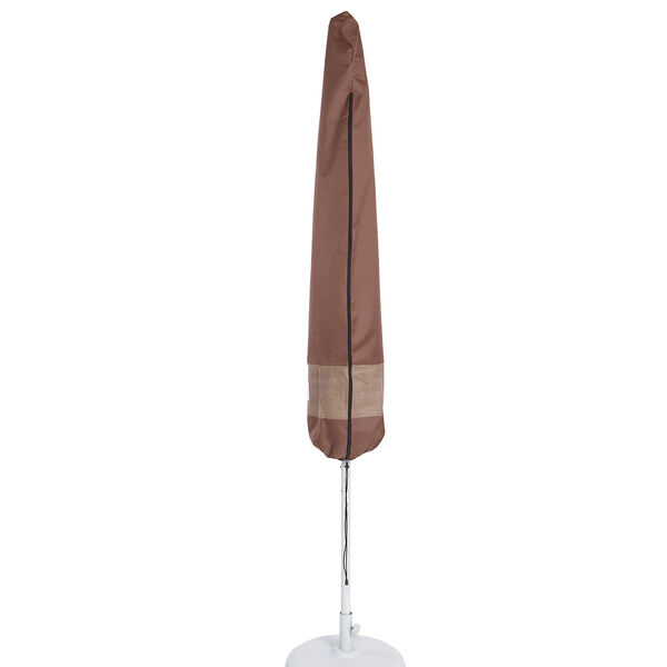 Ultimate Mocha Cappuccino 88 In. Patio Umbrella Cover with Integrated Installation Pole, image 1