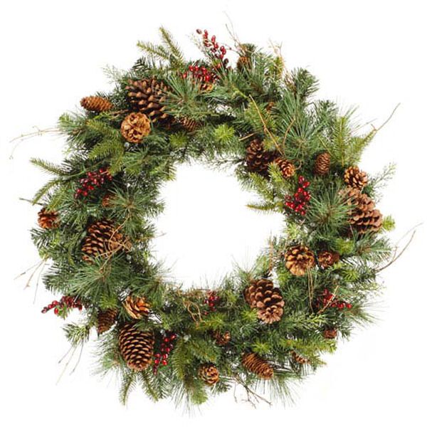 Green Cibola Mix Berry Wreath 30-inch, image 1