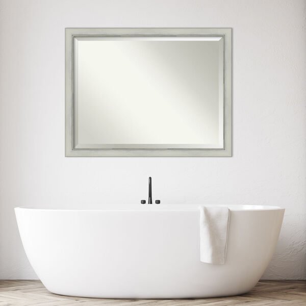 Flair Silver 44W X 34H-Inch Bathroom Vanity Wall Mirror, image 3