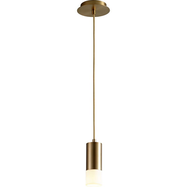 Magneta Aged Brass 10-Inch One-Light LED Mini Pendant, image 2