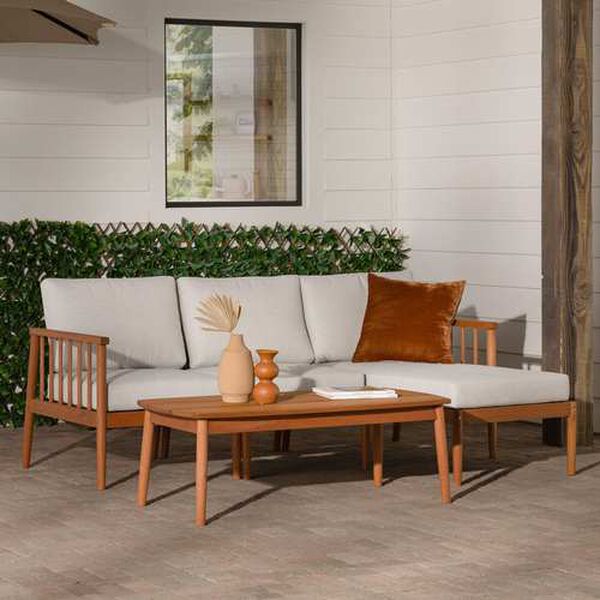 Circa Brown Four-Piece Outdoor Spindle Furniture Set, image 1