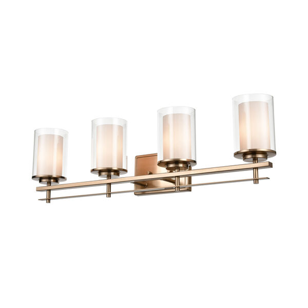 Modern Gold Four-Light Wall Sconce, image 1