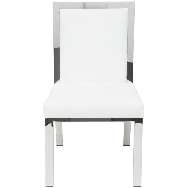 Rennes White and Silver Dining Chair, image 5