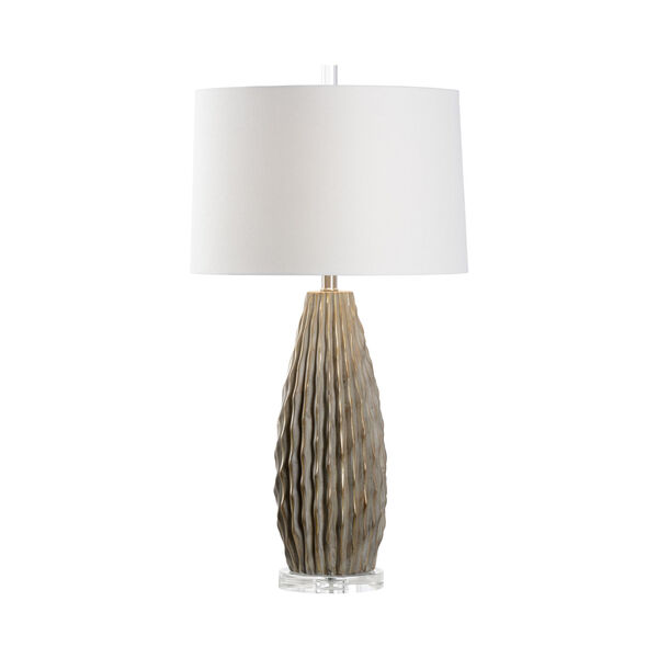 Saguaro Gray and Taupe Glaze Table Lamp, image 1