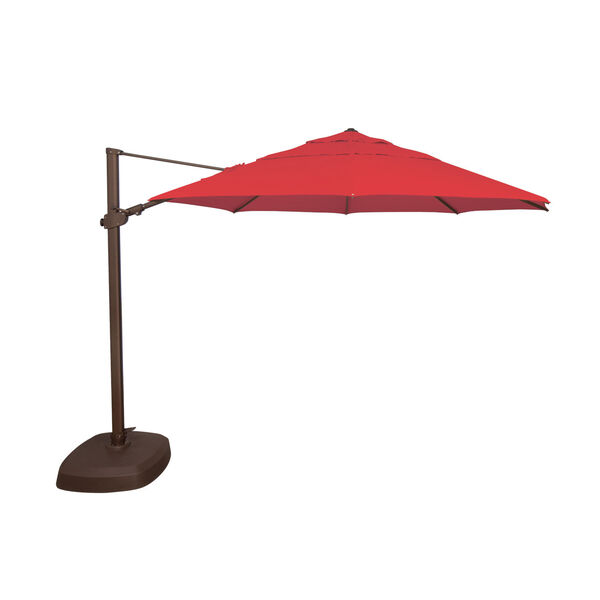 Fiji Jockey Red Cantilever Umbrella, image 1