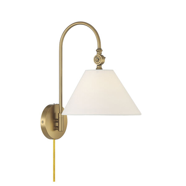 Lowry Natural Brass 16-Inch One-Light Wall Sconce, image 1