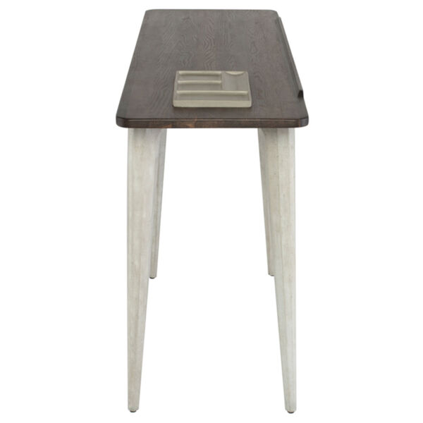 Exeter Walnut and Gray Side Table, image 3