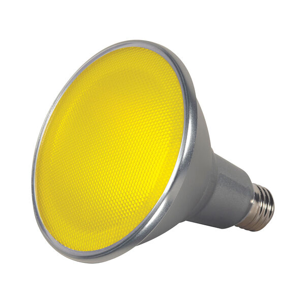 SATCO Yellow LED PAR38 Medium 15 Watt PAR LED Bulb with K Lumens CRI and 40 Degrees Beam, image 1