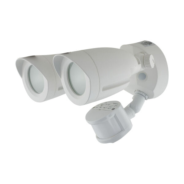 White 4000K Two-Light LED Security Light with Motion Censor, image 2