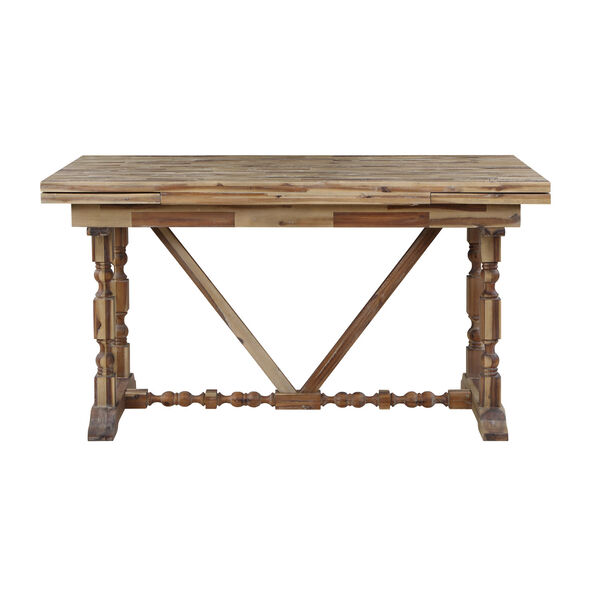 Vail II Natural Brown Counter Height Extendable Dining Table, image 3