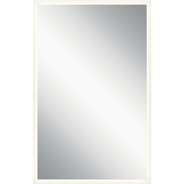 Frosted 39-Inch LED Lighted Rectangular Mirror, image 1