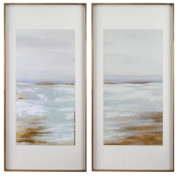 Coastline Multicolor Framed Print, Set of 2, image 2