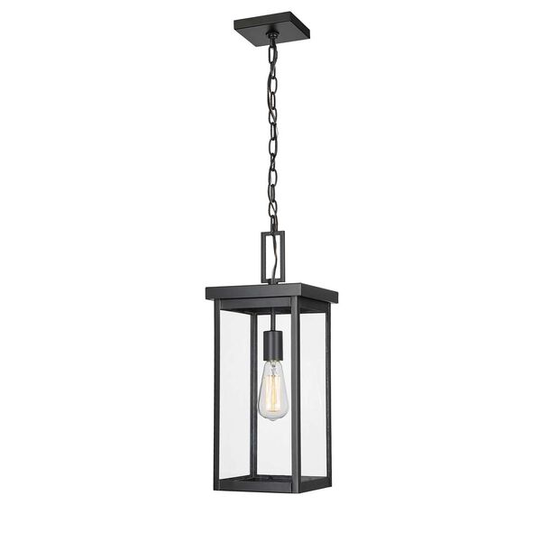 Barkeley Powder Coated Black One-Light Outdoor Hanging Lantern, image 2