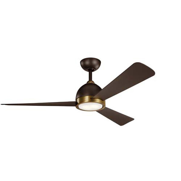 Incus Satin Natural Bronze LED 56-Inch Ceiling Fan, image 1