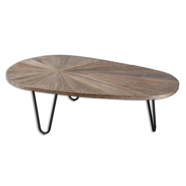 Leveni Recycled Elm Wood Coffee Table, image 1