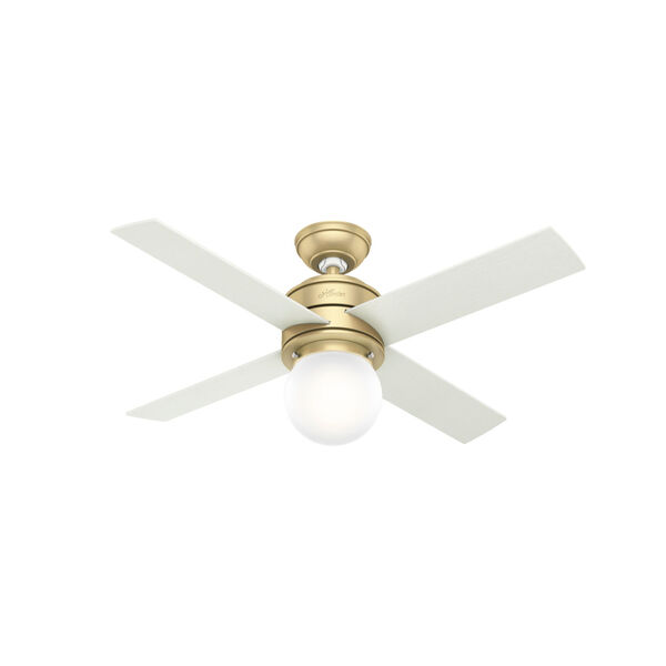 Hepburn Modern Brass 44-Inch LED Ceiling Fan, image 1