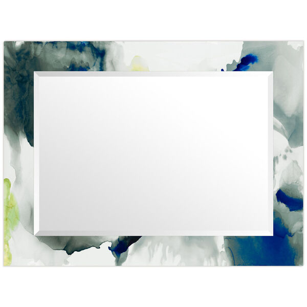 Ephemeral Blue 40 x 30-Inch Rectangular Beveled Wall Mirror, image 3