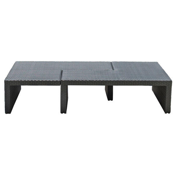 Onyx Black Outdoor Puzzled Coffee Table, image 2